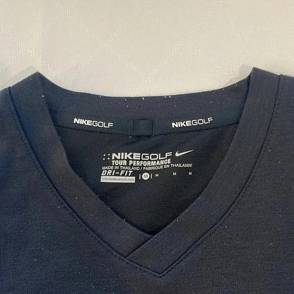 Nike mens Dri-Fit Wool Tech Golf Sweater Small 630590-010 long sleeve‎ medium - Picture 2 of 4